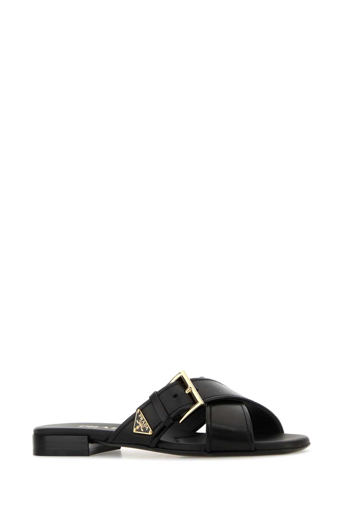 PRADA CIABATTE For Women Exterior: 100% Leather Interior: 100% Leather Sole: Leather and Rubber