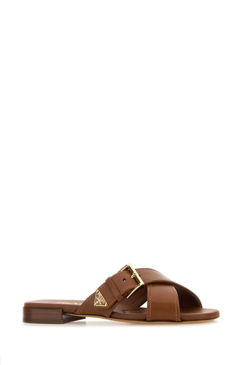 PRADA CIABATTE For Women Exterior: 100% Leather Interior: 100% Leather Sole: Leather and Rubber