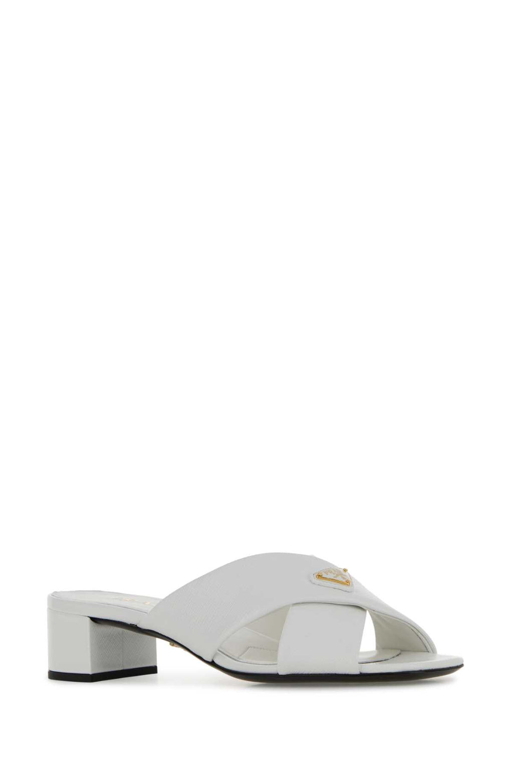 PRADA CIABATTE For Women Exterior: 100% Leather Interior: 100% Leather Sole: Leather and Rubber