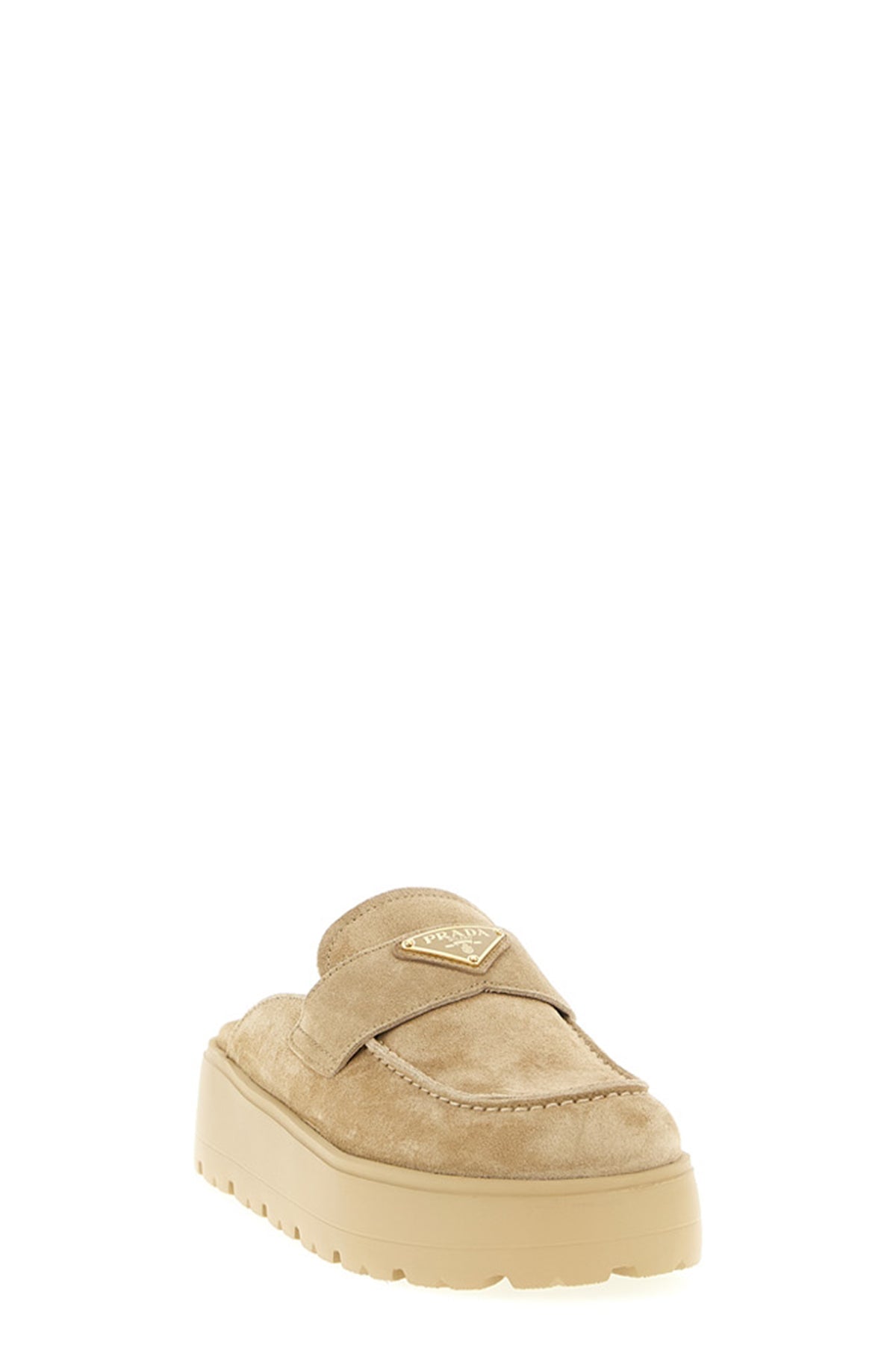 PRADA Suede sabots For Women 100% calfskin leather (Bos Taurus)