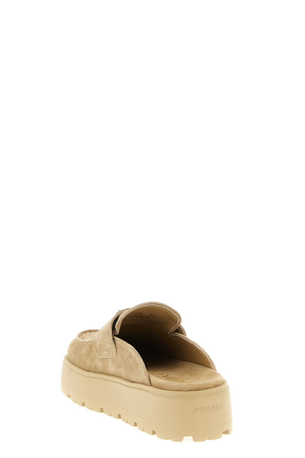 PRADA Suede sabots For Women 100% calfskin leather (Bos Taurus)