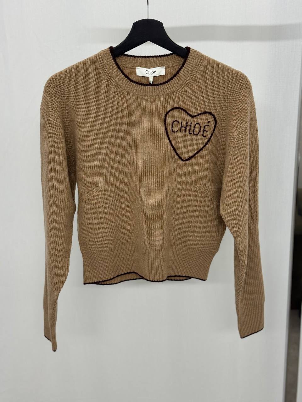 Heart Logo Intarsia Wool Sweater
