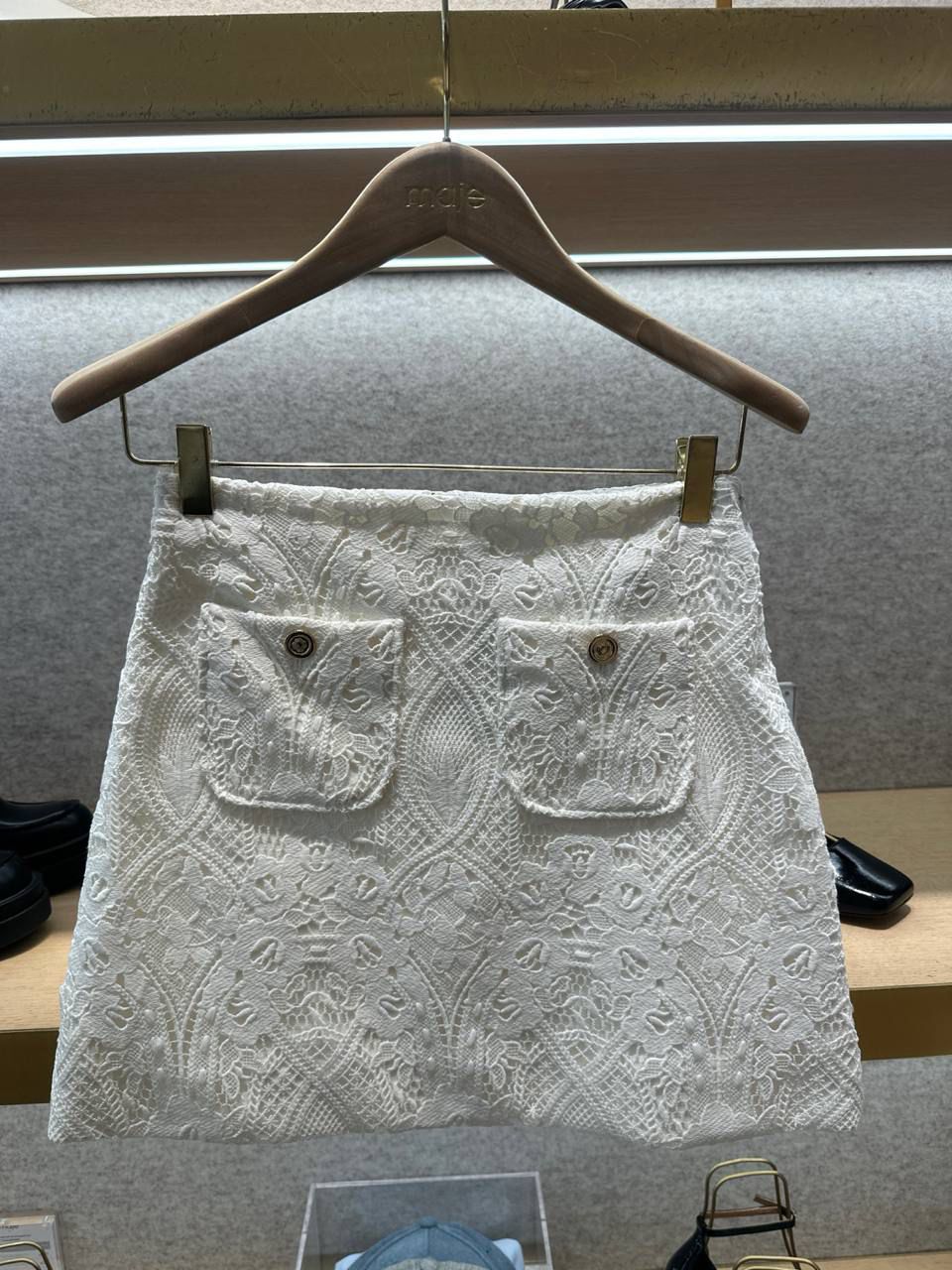 Lace Mini Skirt with Pockets