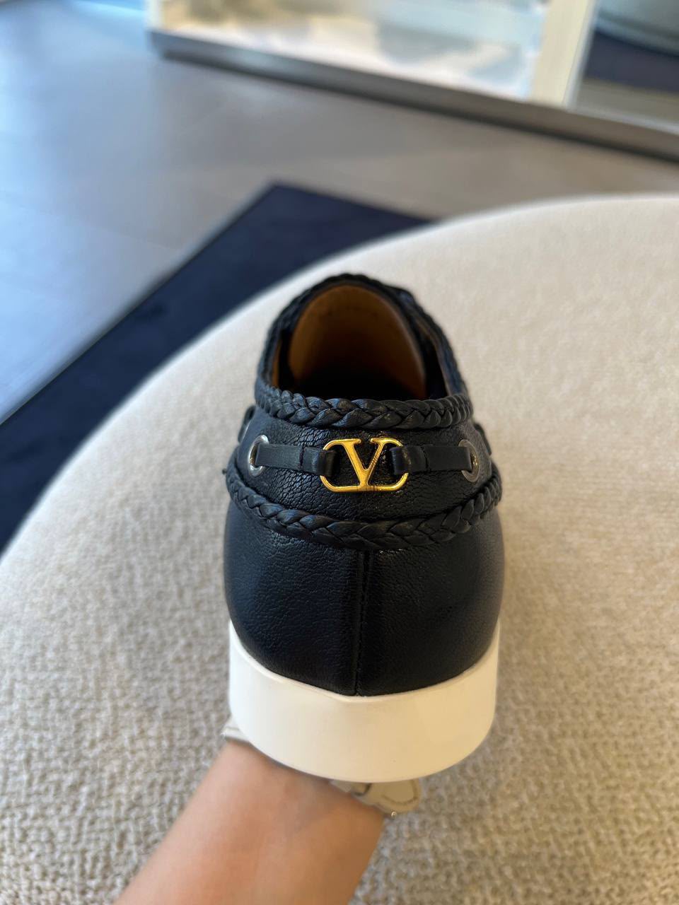 Garavani VLogo Signature Braided Loafer