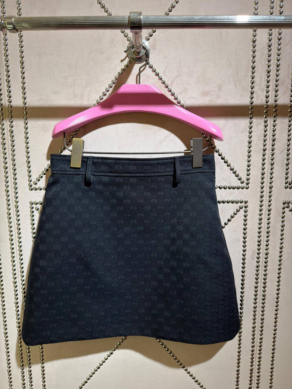 GG Supreme canvas mini skirt