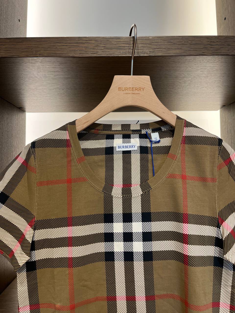 Check Cotton T-shirt