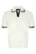 Flat ribbed polo shirt