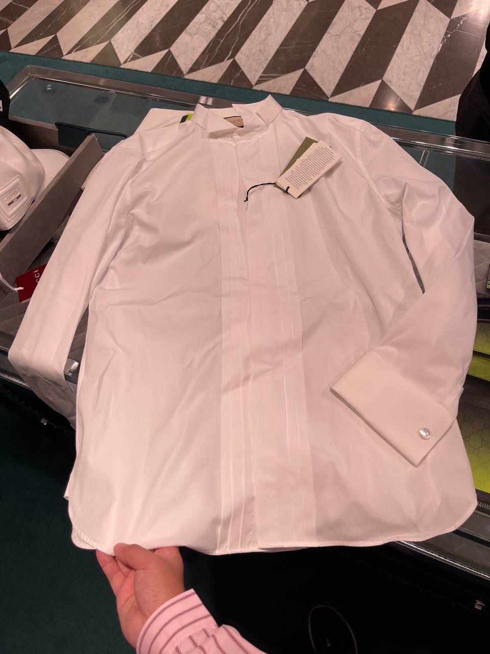 Pleated Tuxedo Shirt