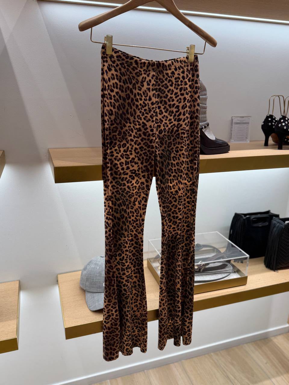 Leopard Print Flared Leggings
