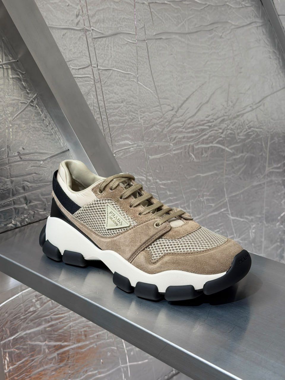 Downtown Suede and Mesh Sneakers