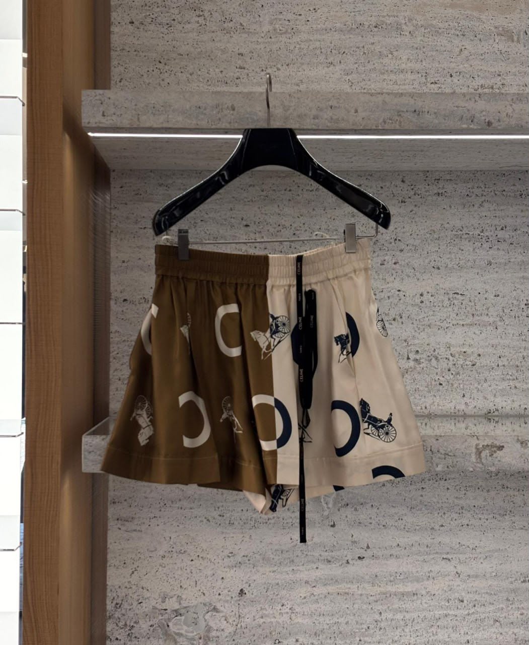 Sulky Print Boxer Shorts in Silk