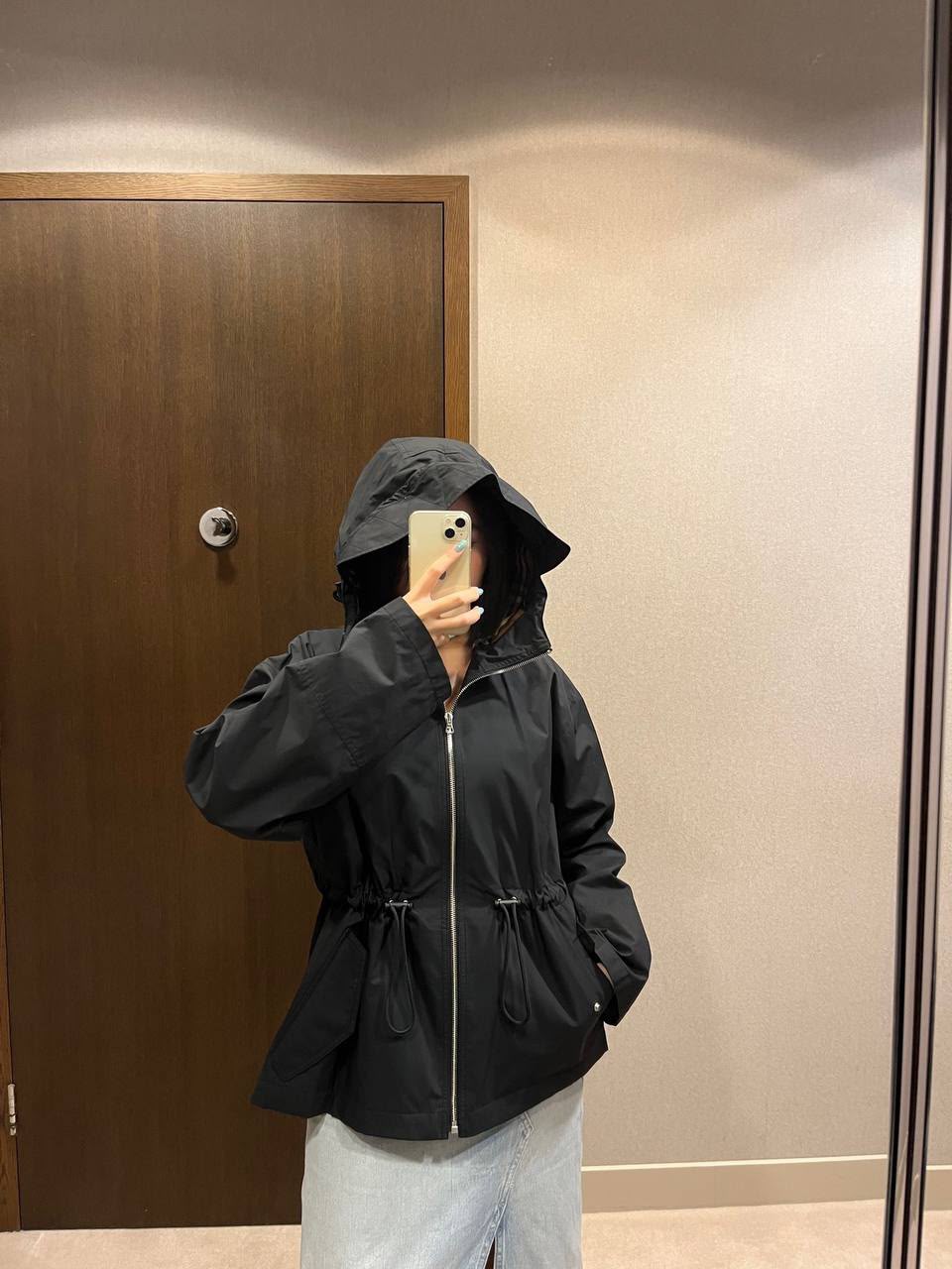 Hooded Drawstring Jacket