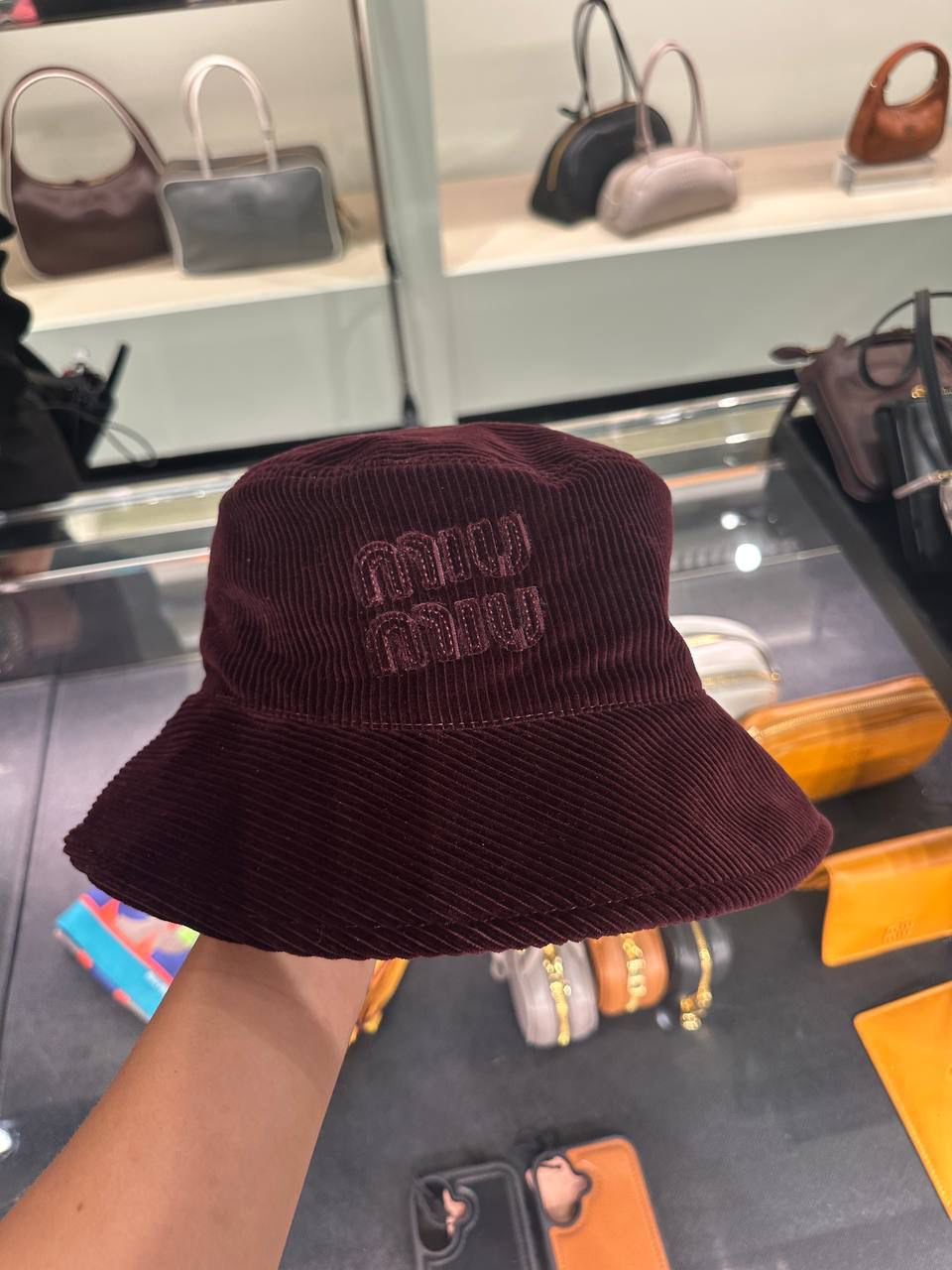Corduroy bucket hat
