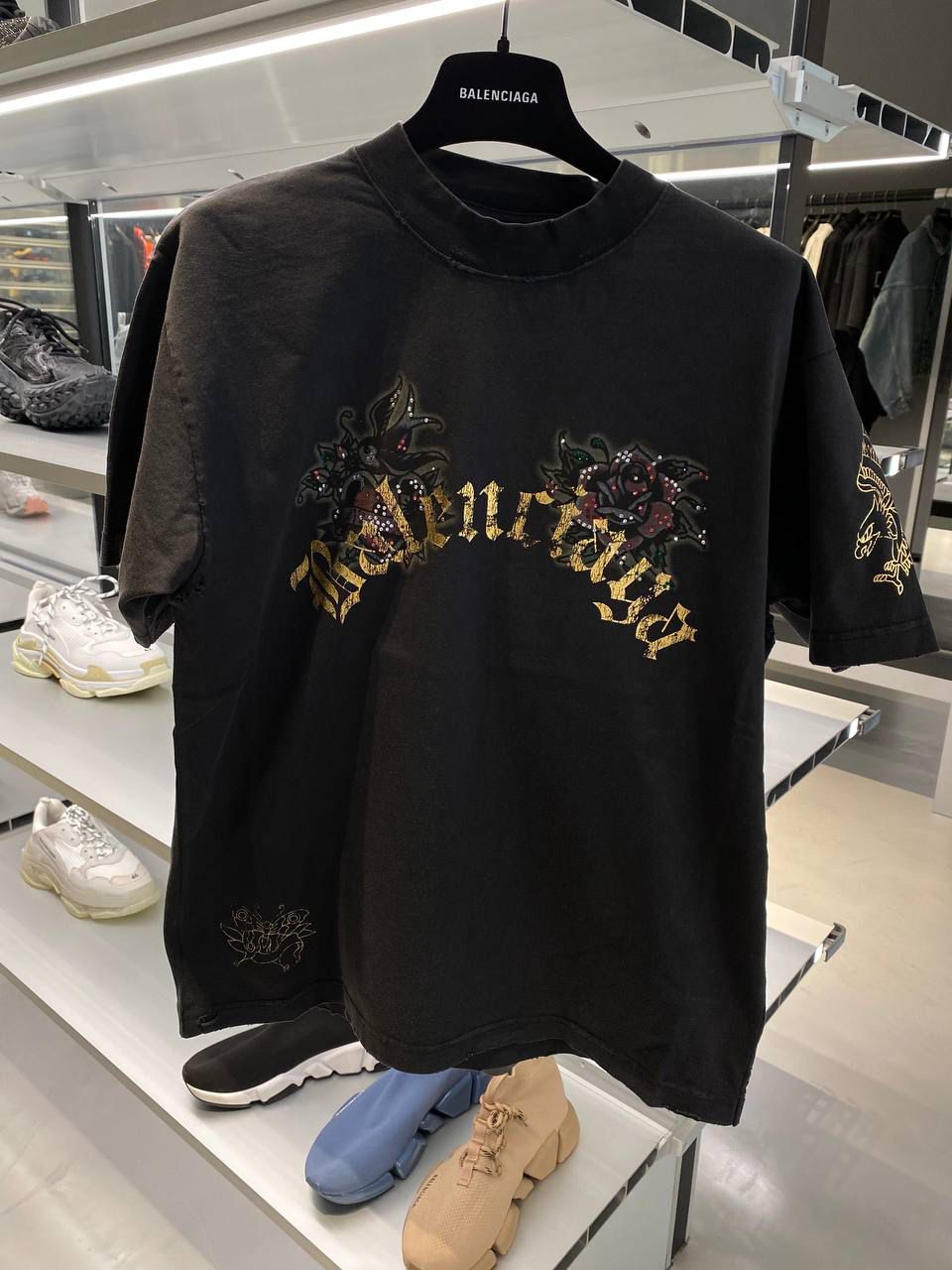 Rhinestone Love Heart T-Shirt