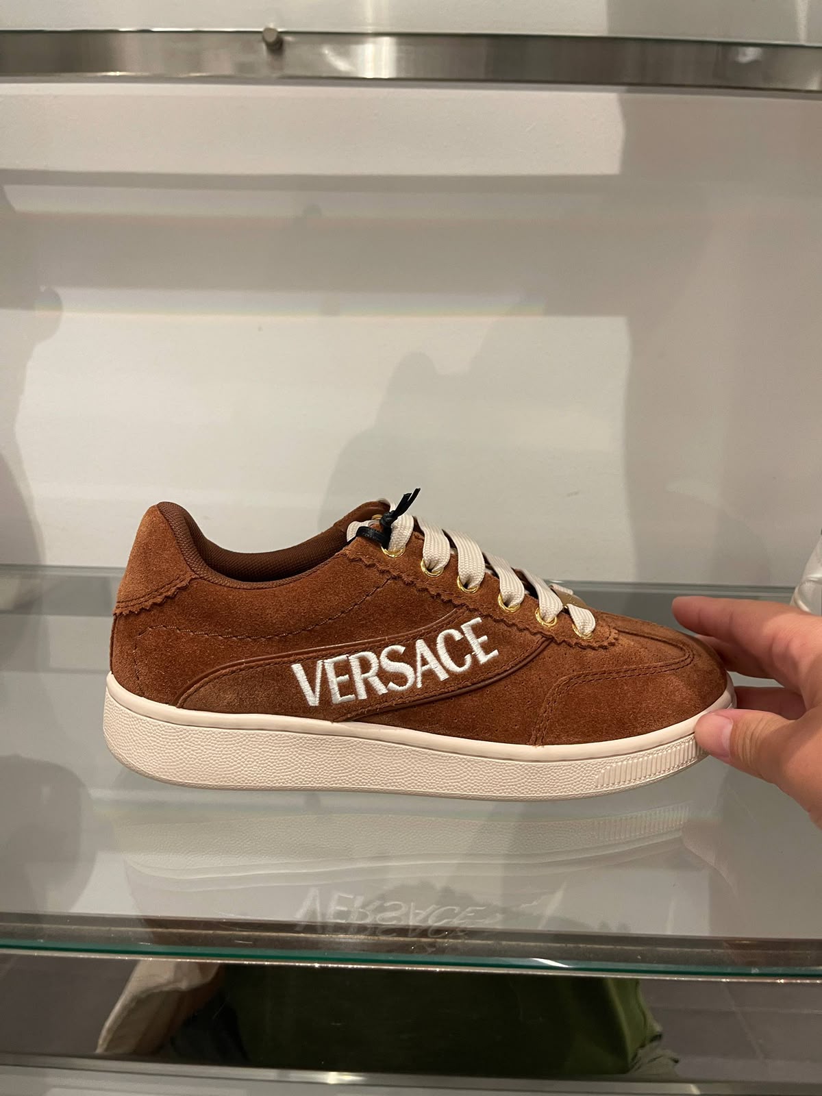 Suede Logo Sneakers