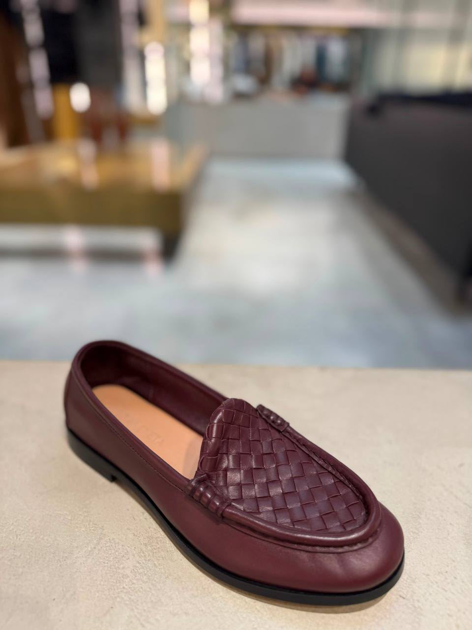 Intrecciato Leather Loafers
