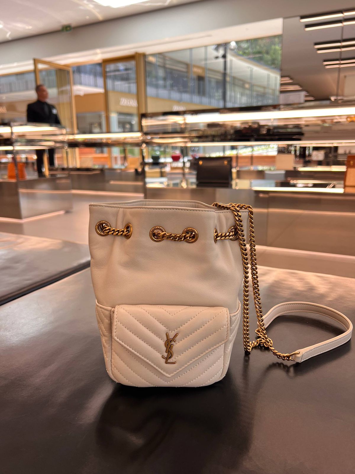 Teddy Bucket Bag in Quilted Lambskin