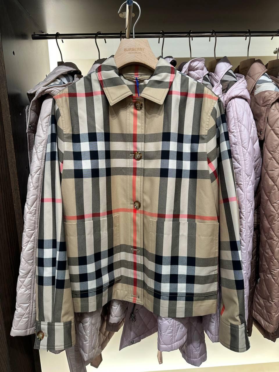 Check Cotton Twill Jacket