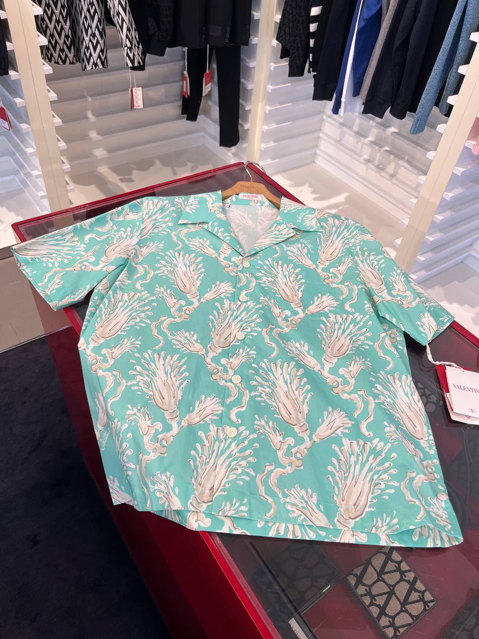 Sea-Print Short-Sleeve Shirt