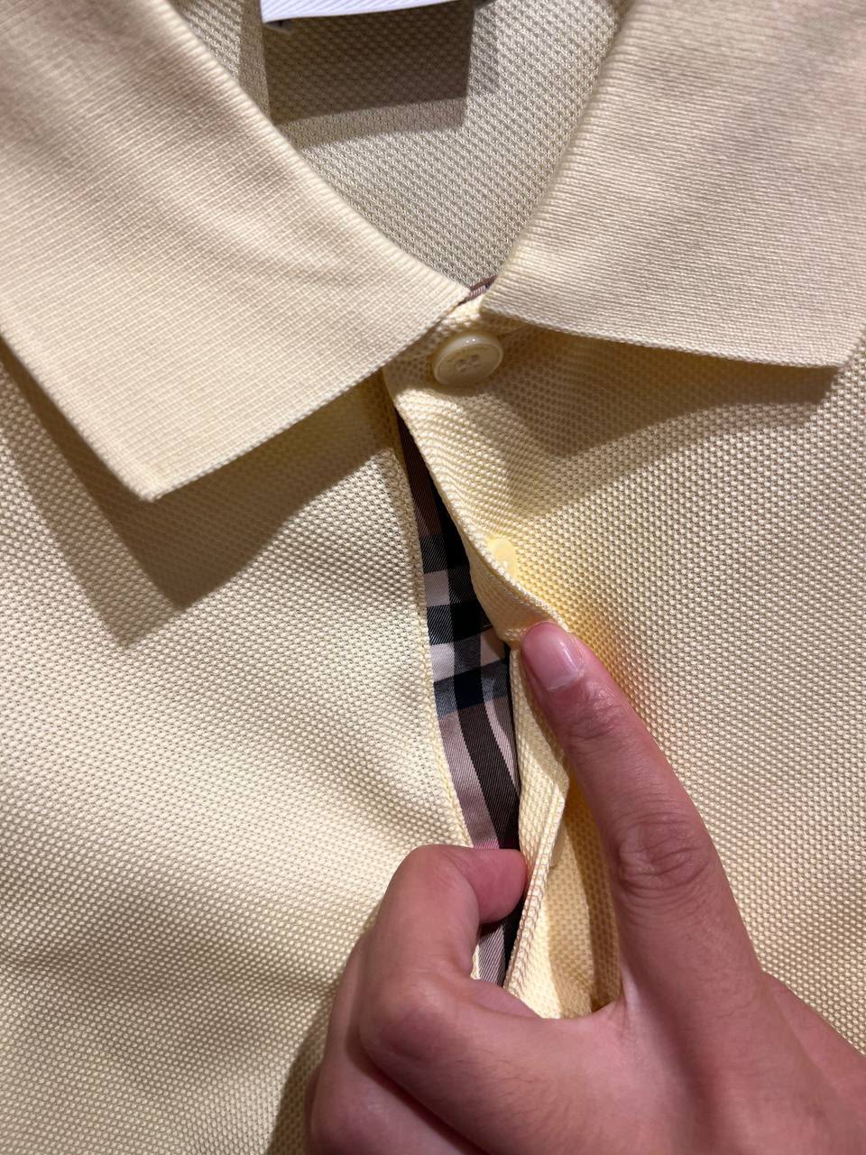 Polo Shirt with Vintage Check Placket