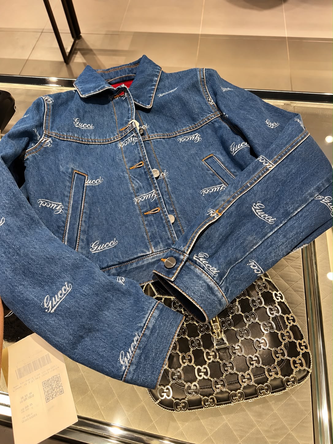 Logo Print Denim Jacket