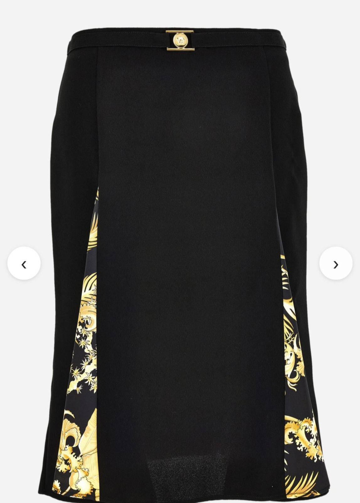 Barocco Print Insert Midi Skirt