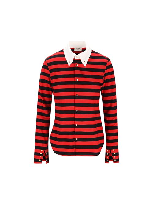 Striped Shirt in Cotton Jersey