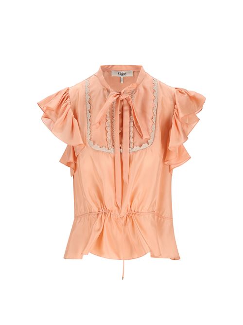 Top in leggera seta