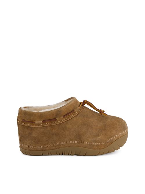 Sabot Bucked in Camoscio Chestnut