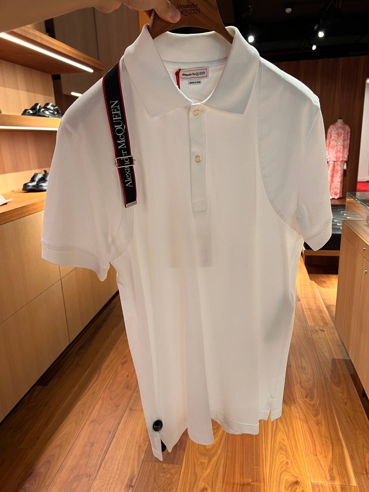 Alexander McQueen Logo-Tape Polo Shirt
