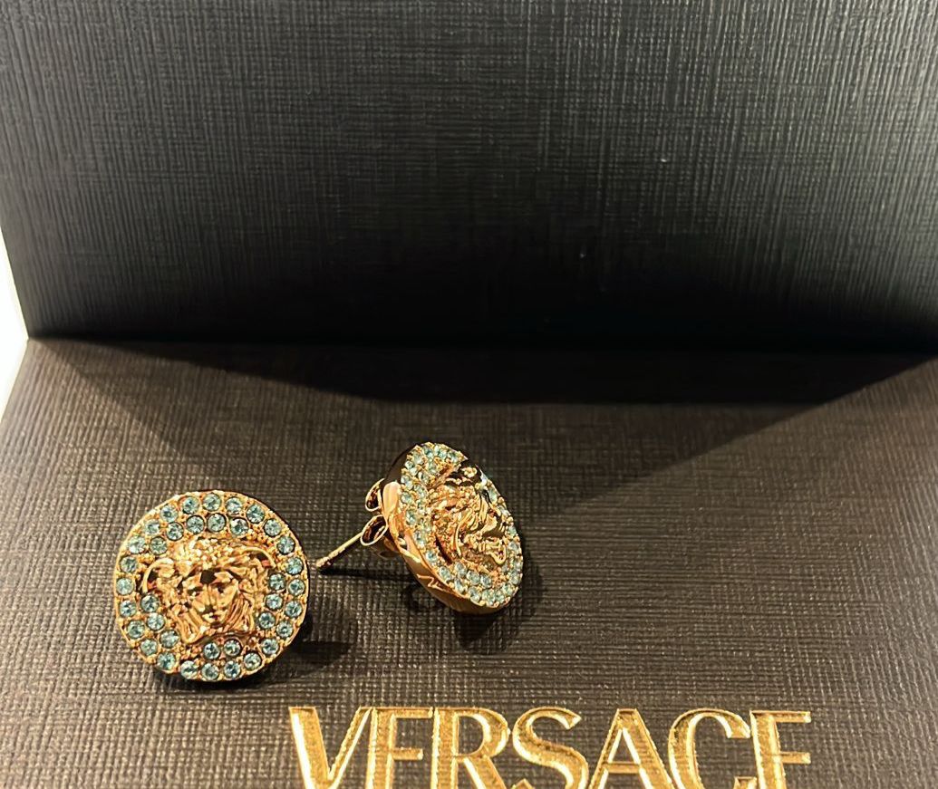 Medusa Crystal Stud Earrings