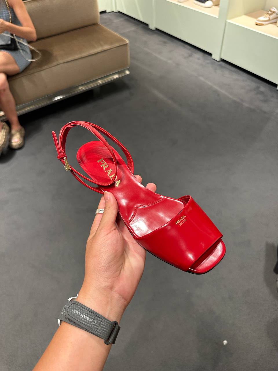 Brushed Leather Slingback Pumps