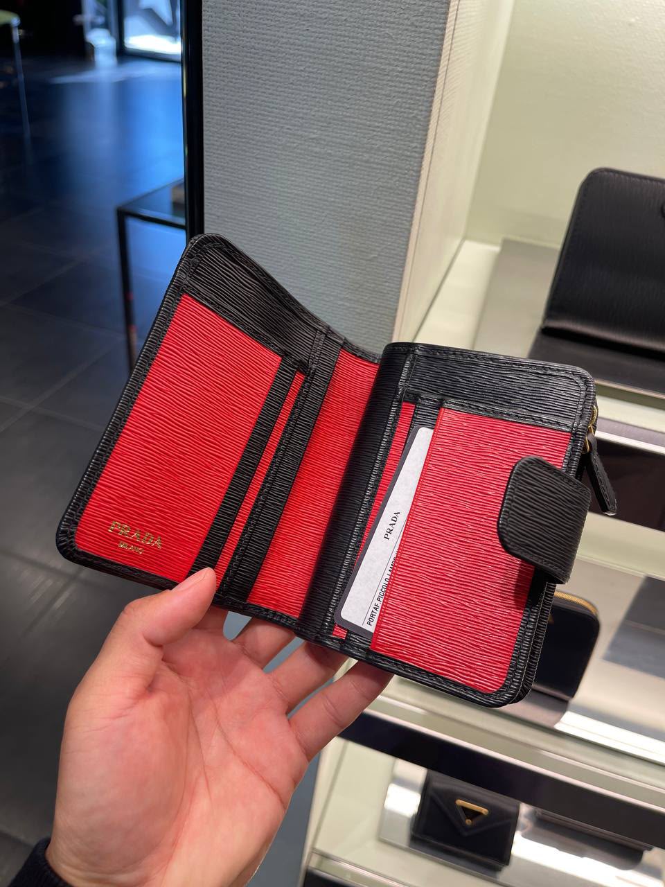 Saffiano Leather Small Wallet