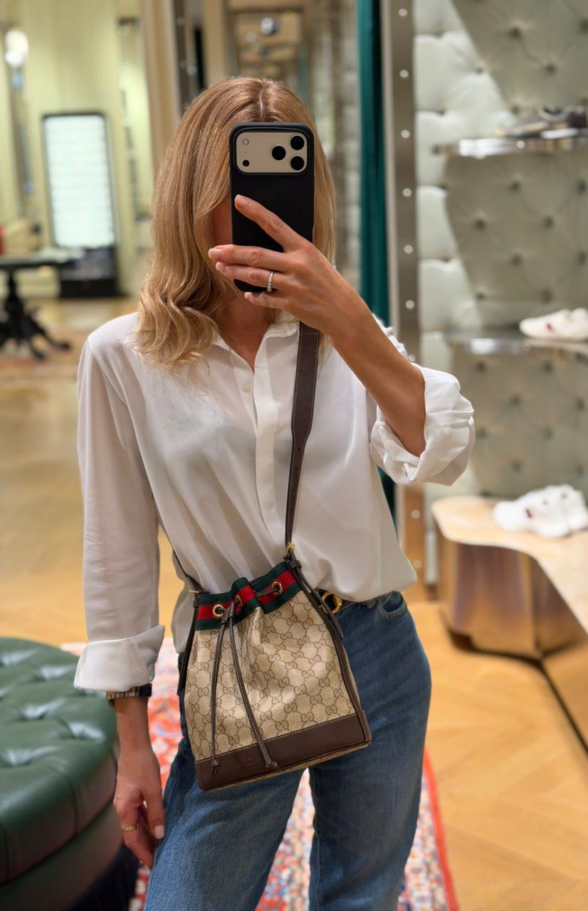 Ophidia GG small bucket bag