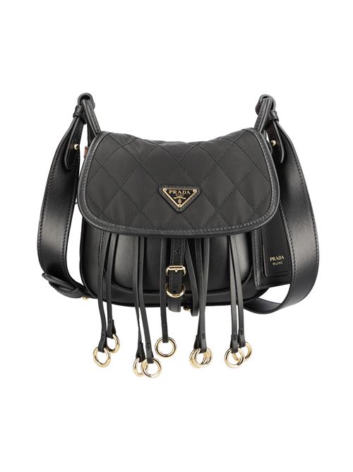 Borsa realizzata in re-nylon e pelle