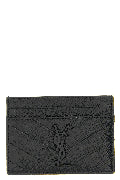 Logo matelassé card holder