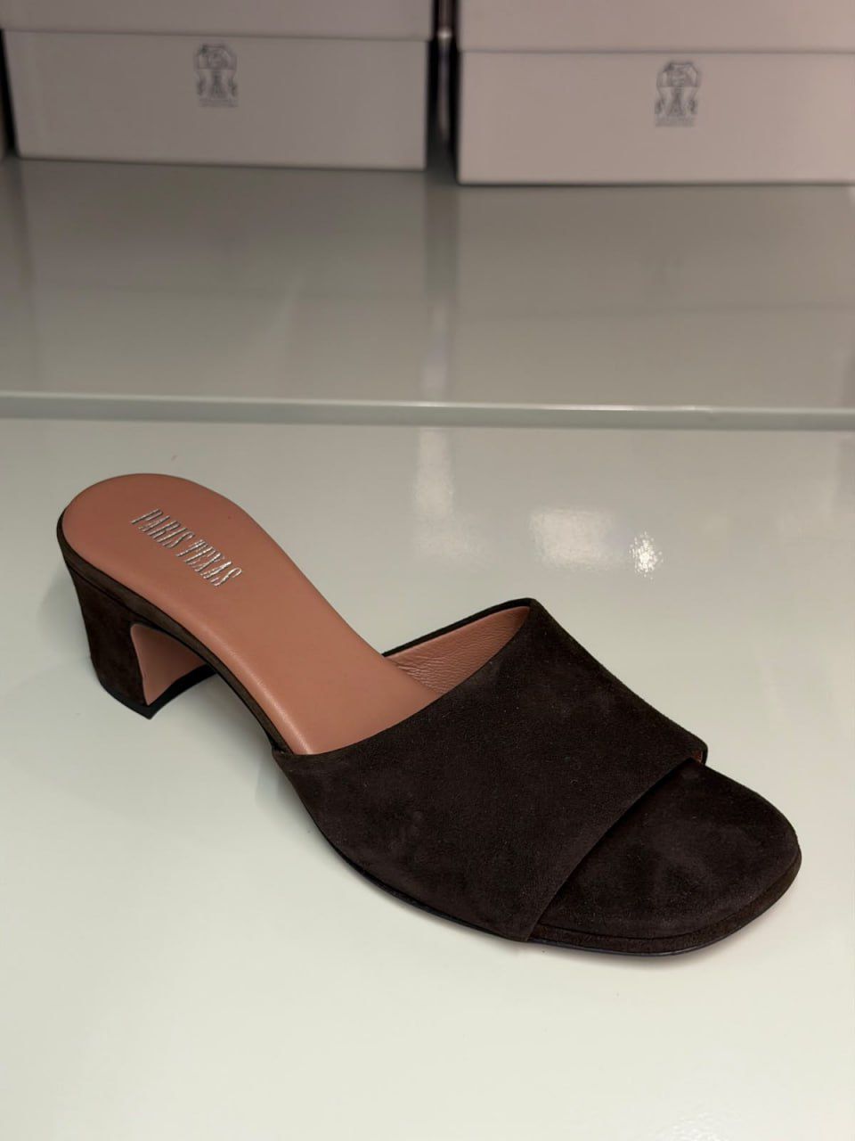 Suede Mule Sandals