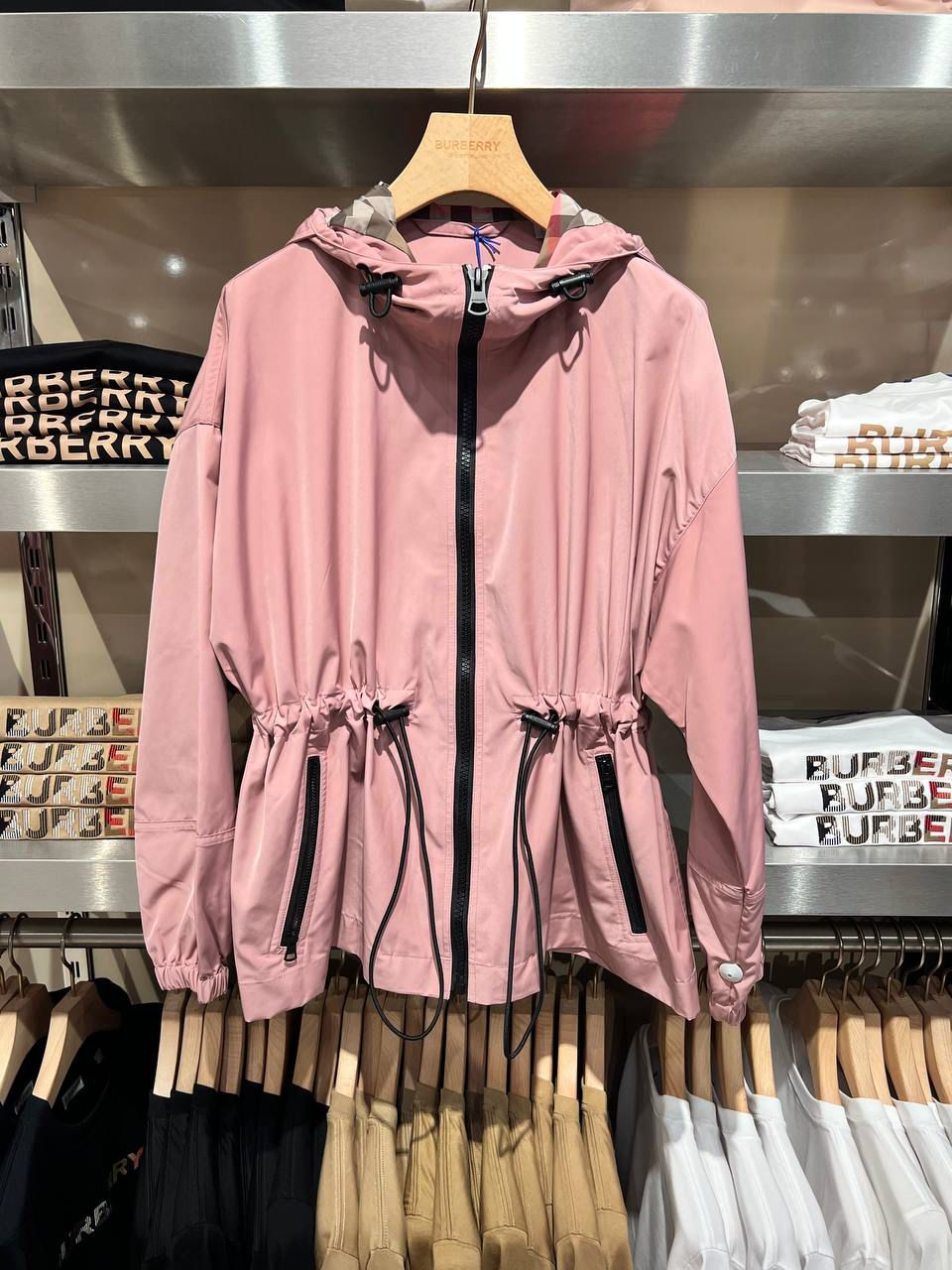 Vintage Check Lined Hooded Jacket