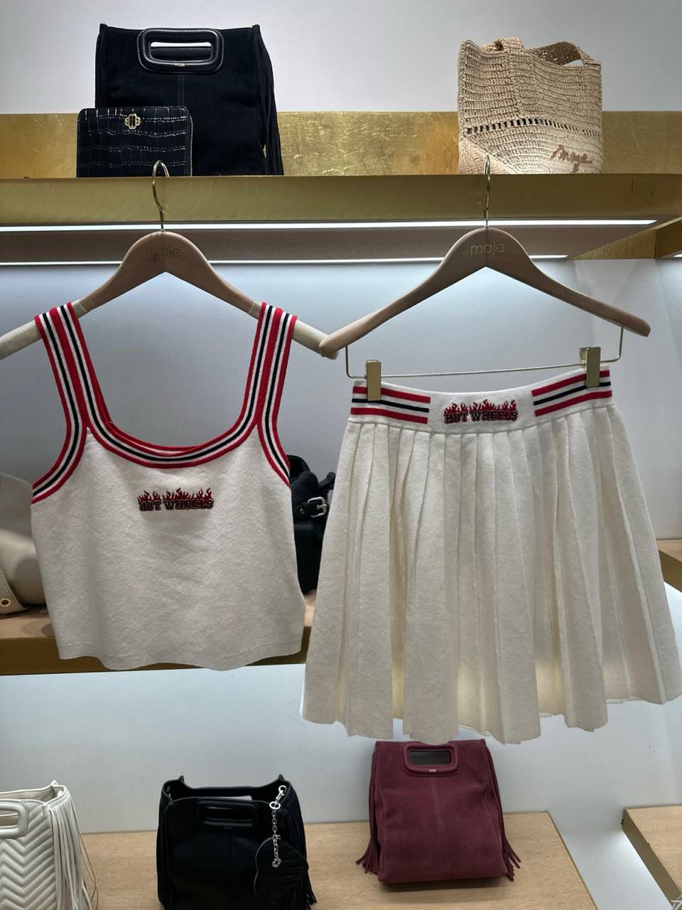x Hot Wheels Knit Tank Top and Pleated Skirt Set