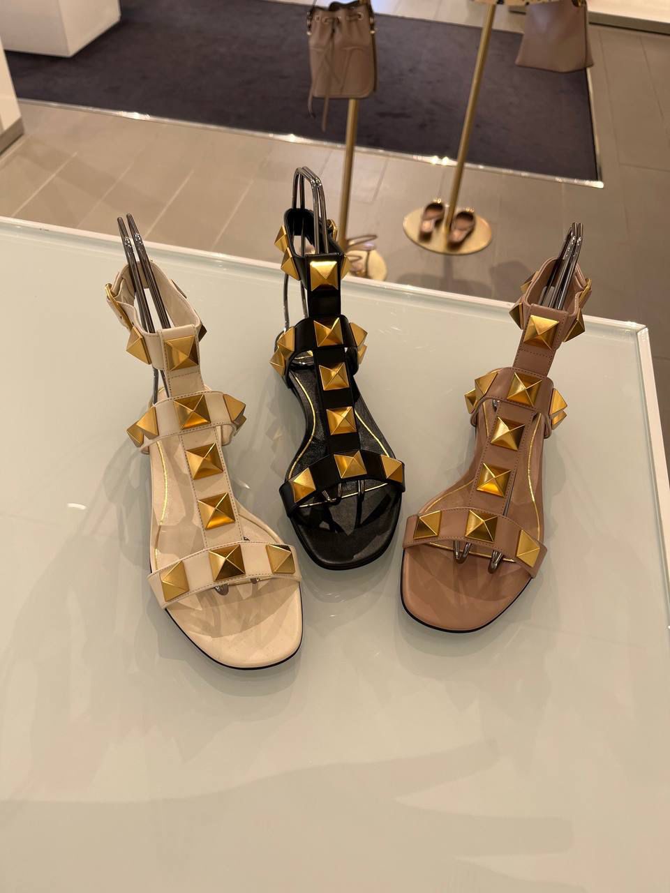Roman Stud Flat Sandals