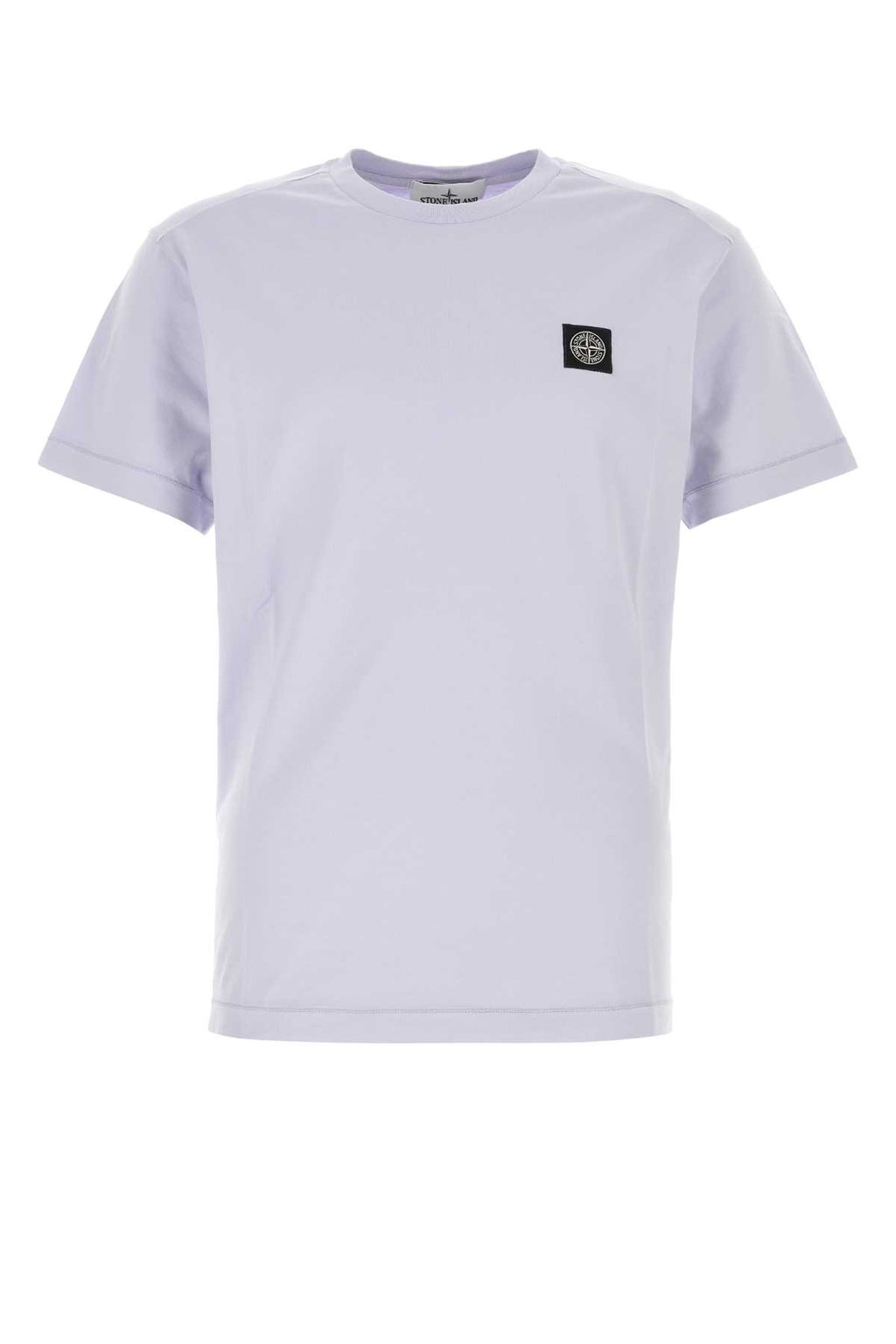 STONE ISLAND SS T-SHIRT - LILAC For Men Exterior: 100% Cotton