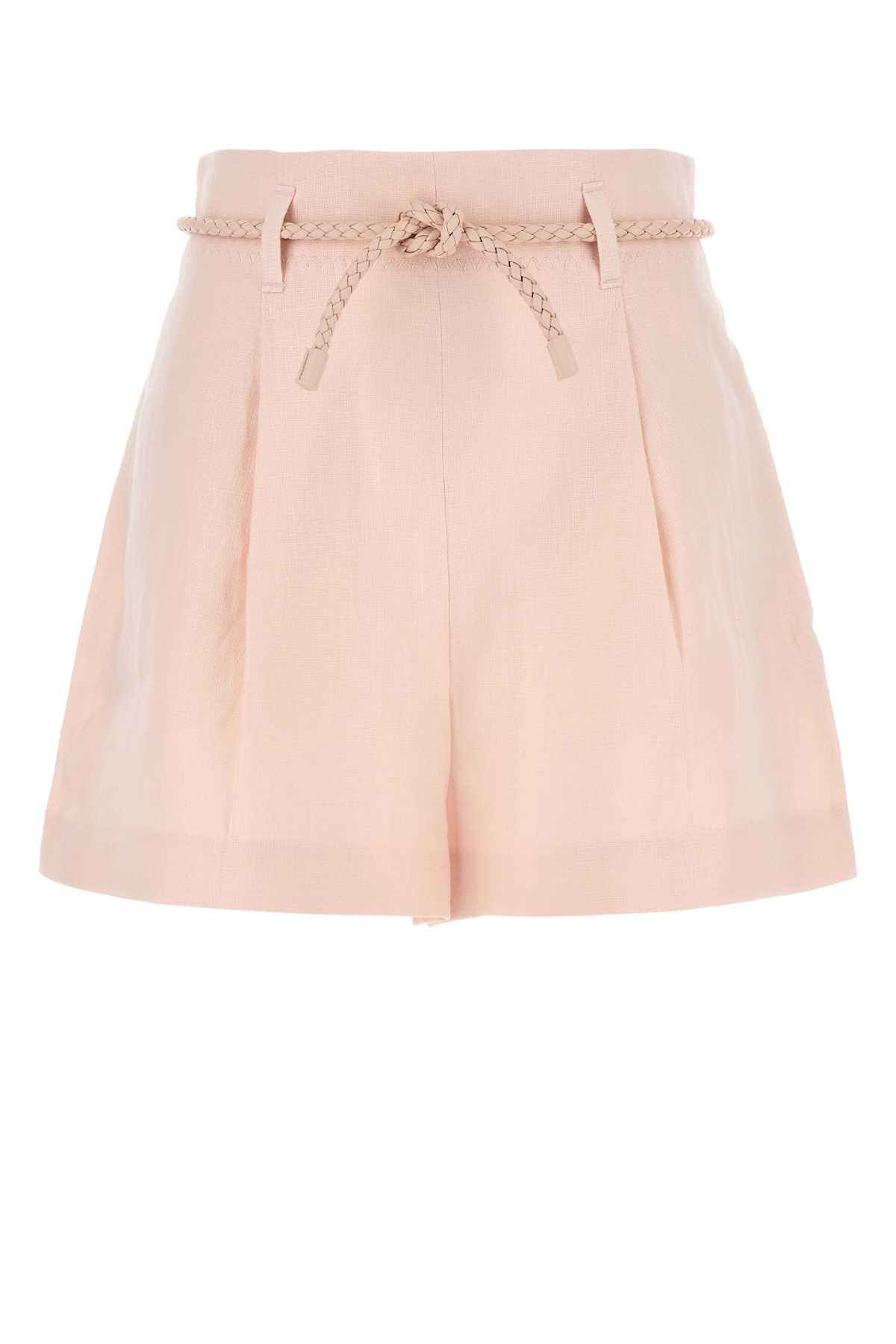 ZIMMERMANN CRUSH LINEN TUCK SHORT