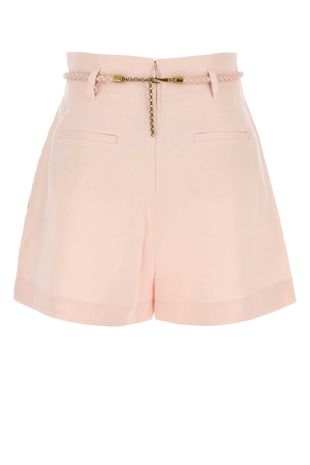 ZIMMERMANN CRUSH LINEN TUCK SHORT