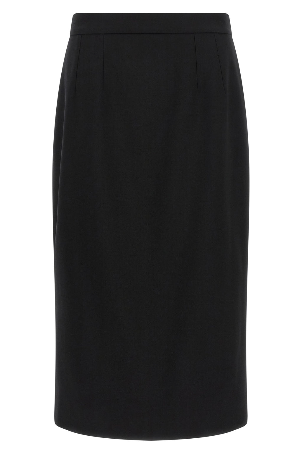 Stretch wool skirt
