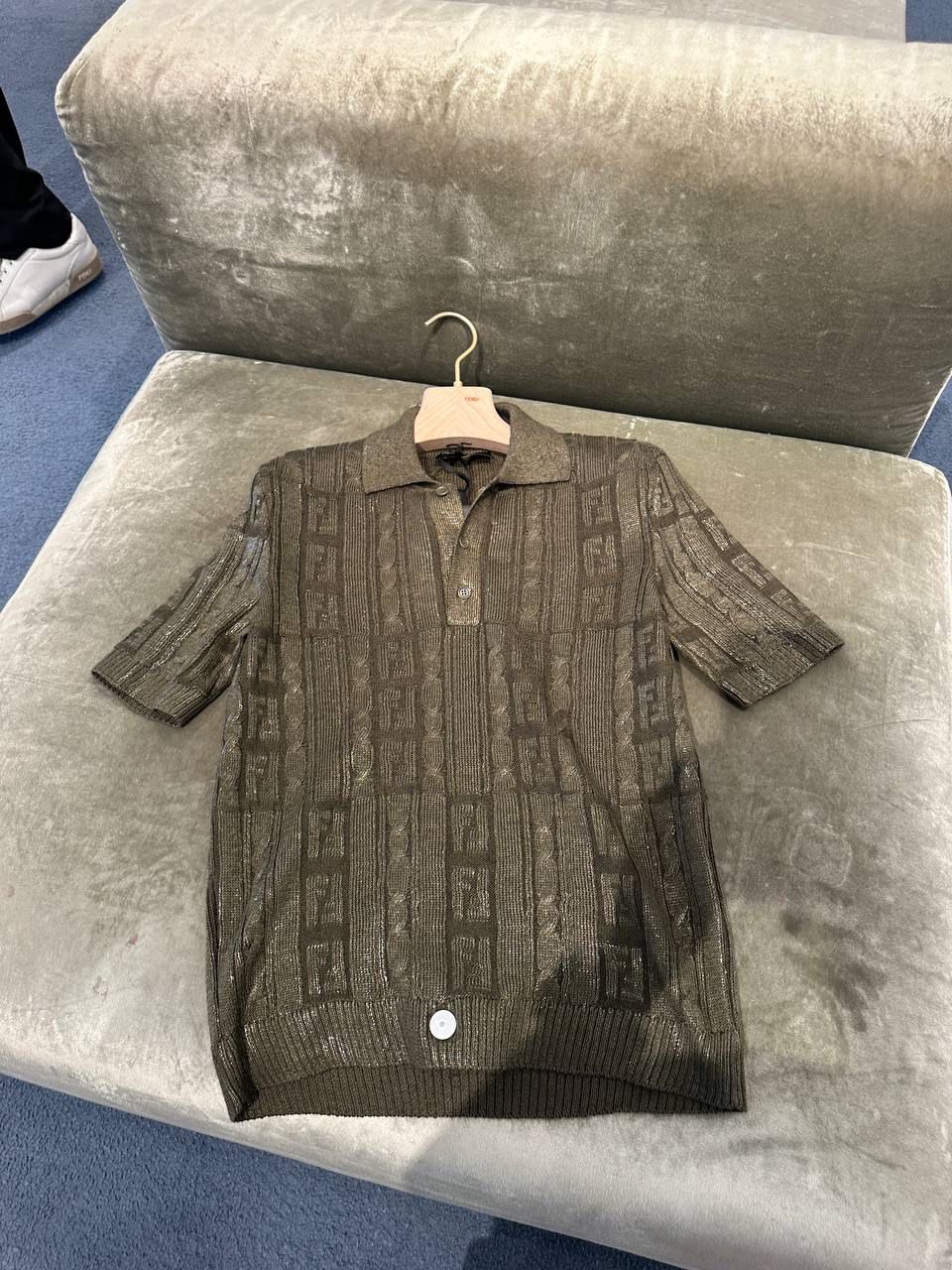 FF Logo Knit Polo Shirt