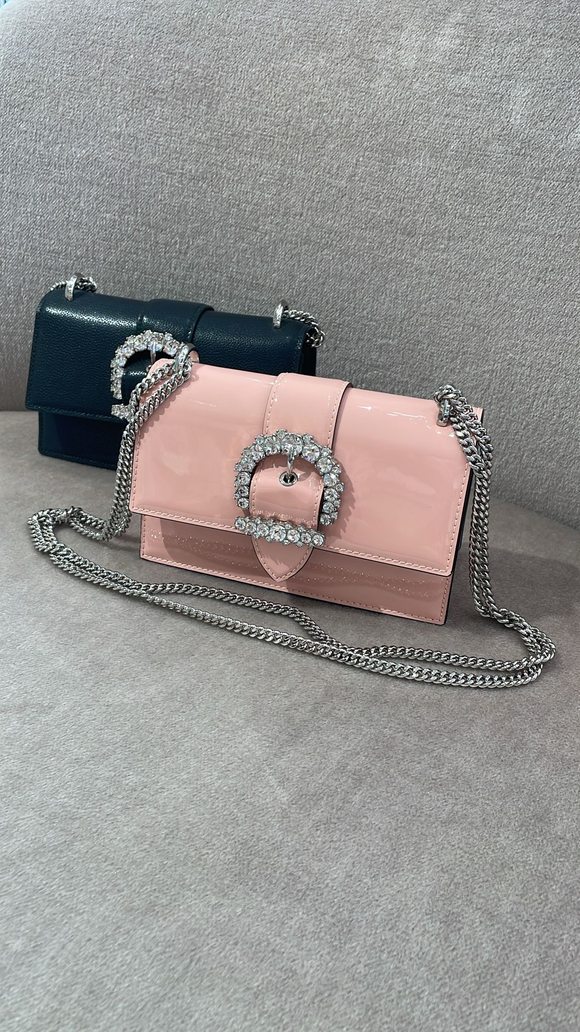 Hangisi Jewel Buckle Shoulder Bag