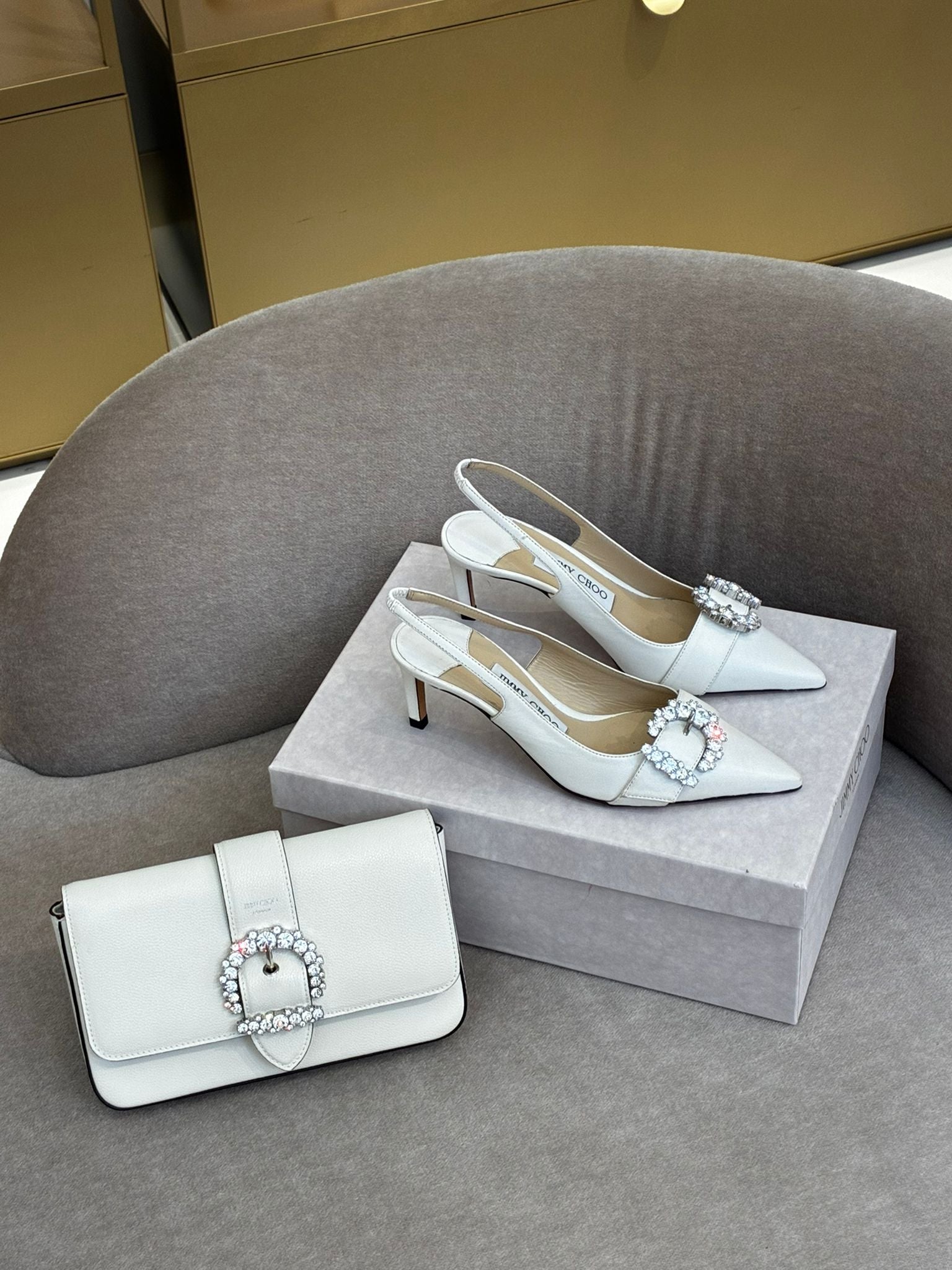 Bing 65 Slingback Pumps and Varenne Clutch
