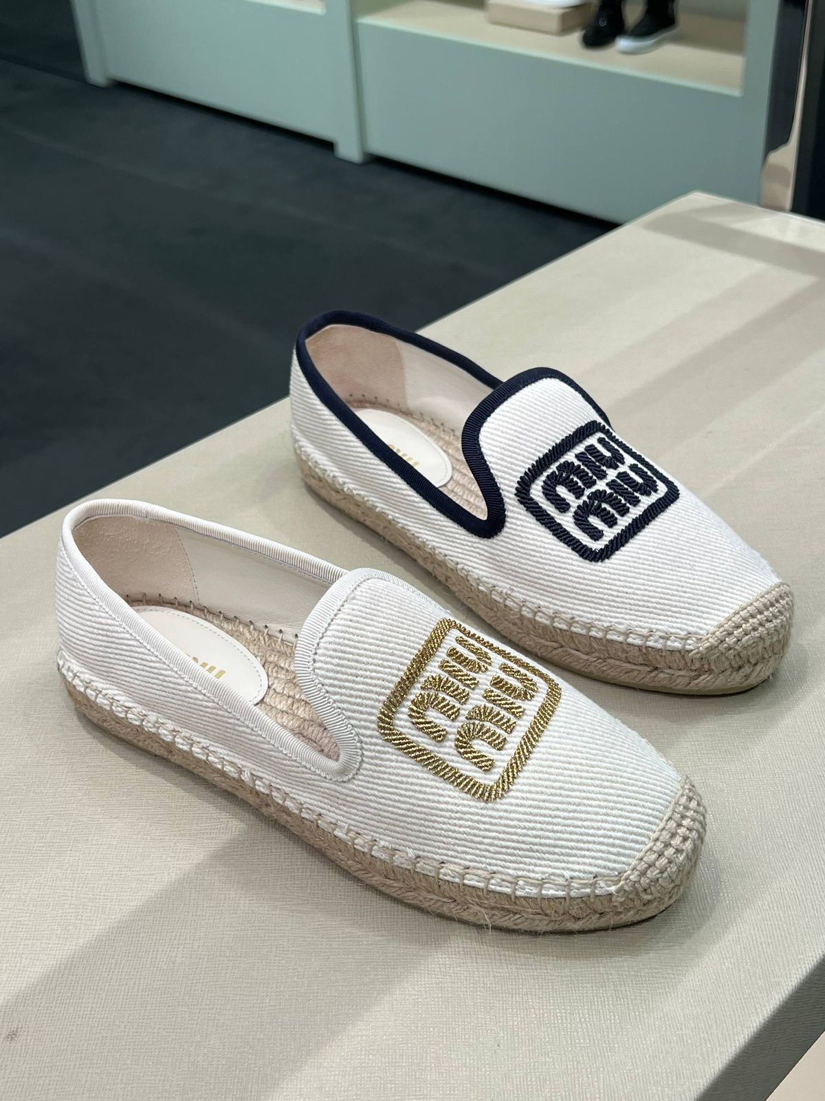 Canvas espadrilles with logo
