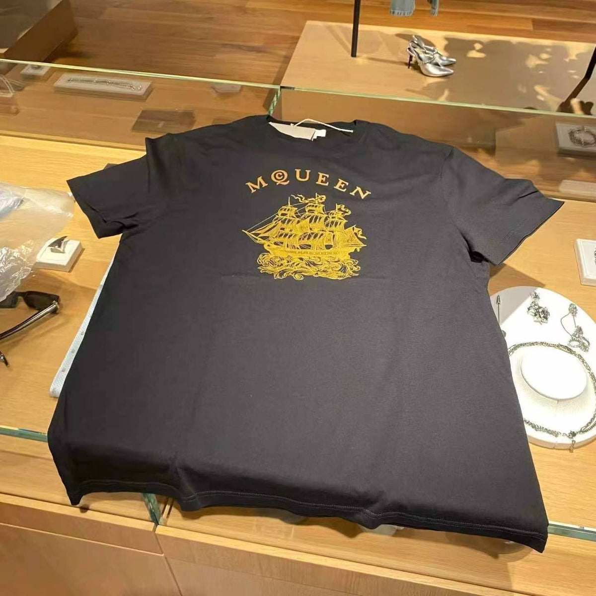 McQueen Ship Print T-Shirt