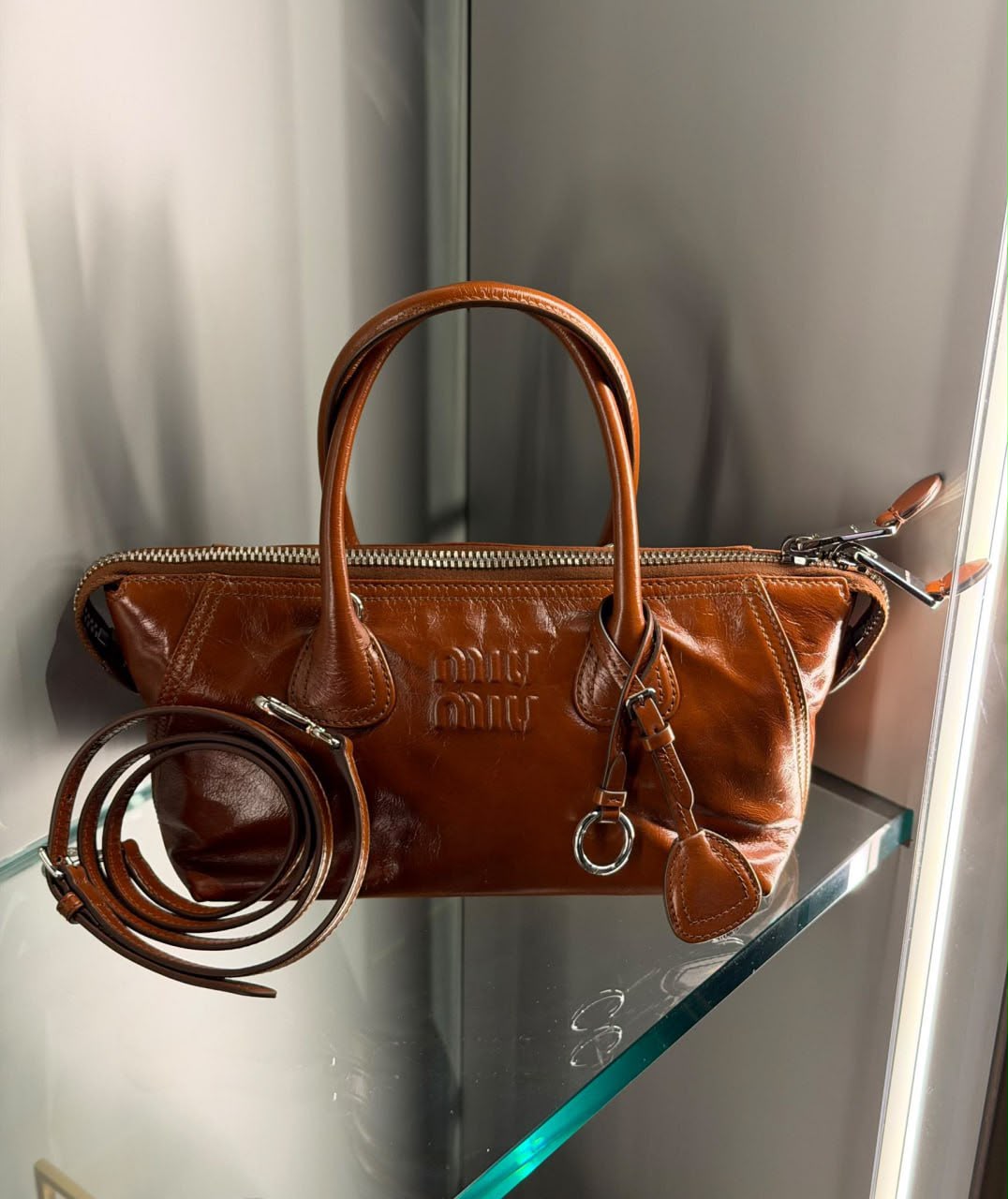 Leather Top-Handle Bag